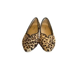 Vaneli Calf Hair Flats Shoes Ganet Leopard Print Slip On Casual Cushion Size 9